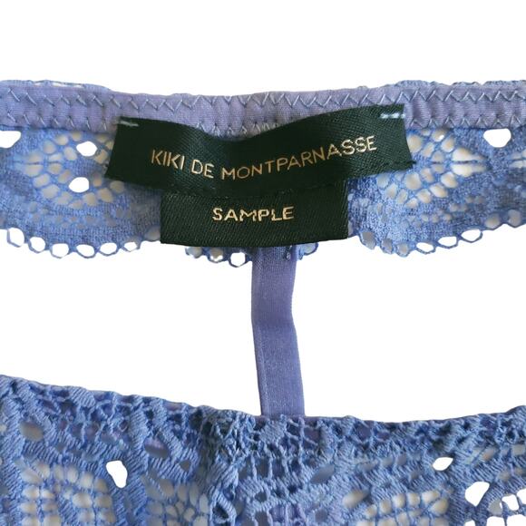 KIKI DE MONTPARNASSE thong crochet lace macrame g string panties periwinkle NEW - Picture 3 of 3